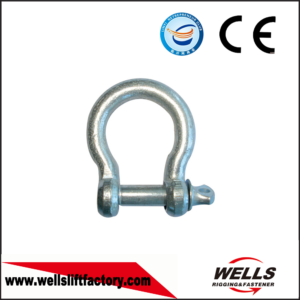 Commercial European Type Galvanized Bow Shackle with Screw Pin