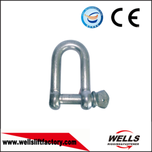 Commercial European Type Galvanized Dee Shackle with Screw Pin