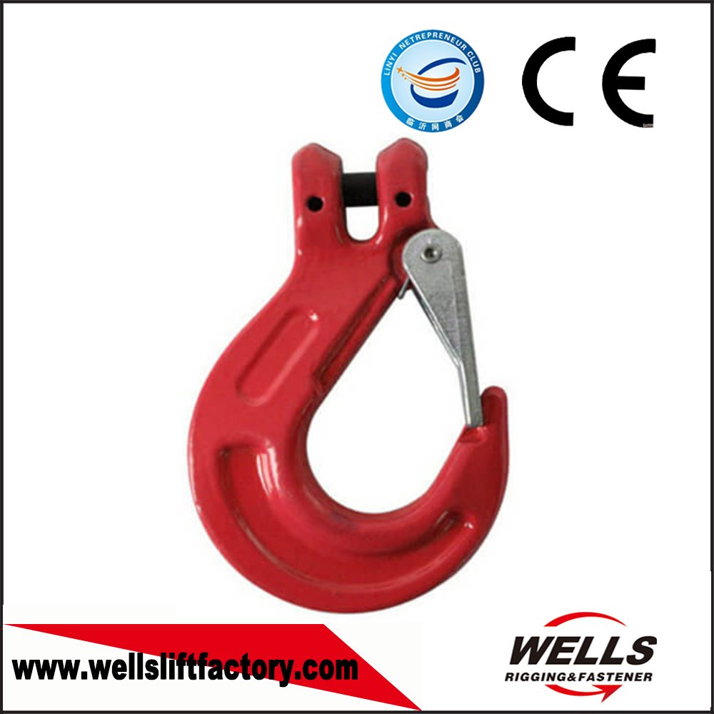 G80 Forged Alloy Steel with Latch Clevis Sling Hook