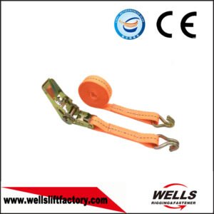 High Strength 1 inch 800kg Retractable Cargo Lashing Strap Ratchet Tie Down