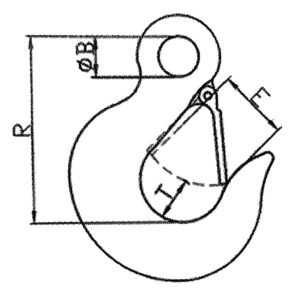 A324 H324 Us Type Eye Slip Hook