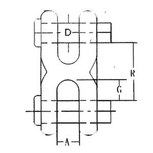 S249 Alloy Steel H Type Twin Clevis Link