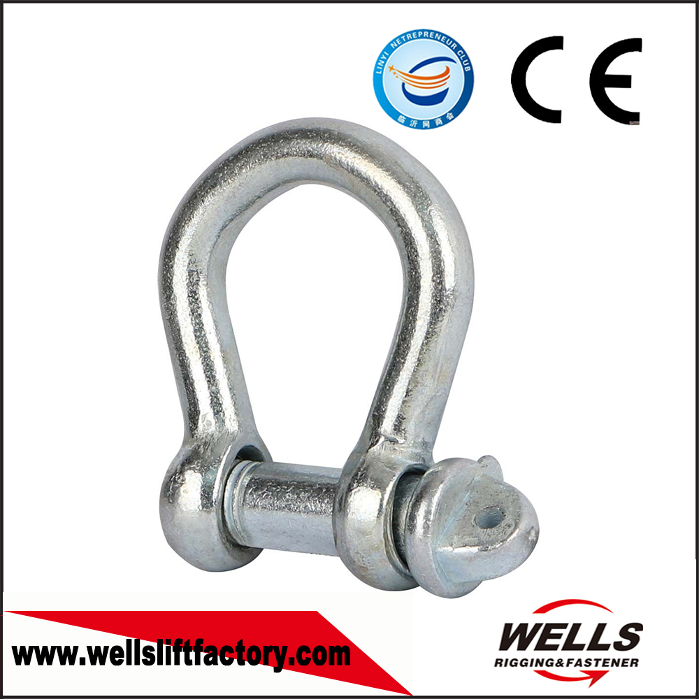 Small Bow Shackle BS3032 with Screw Collar Pin