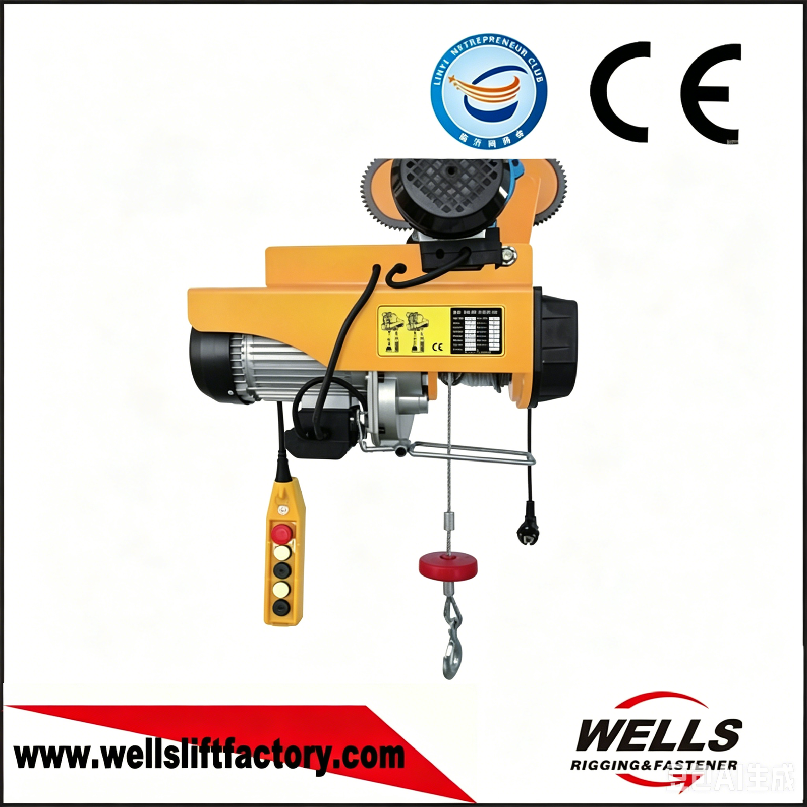 PA type miniature electric hoist with trolley